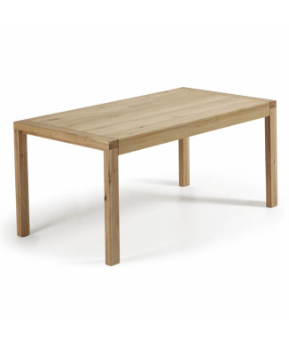 Briva extendable table in oak veneer with natural finish 180 (230) x 90 cm