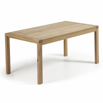 Briva extendable table in oak veneer with natural finish 180 (230) x 90 cm