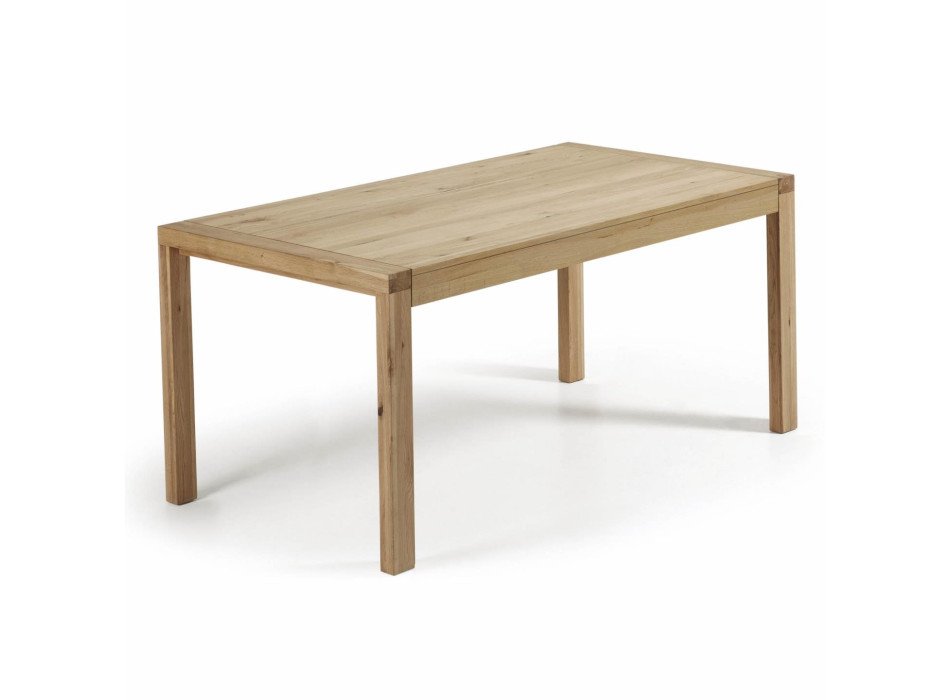 Briva extendable table in oak veneer with natural finish 180 (230) x 90 cm