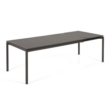 Zaltana extendable outdoor table in aluminum