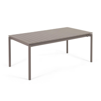 Zaltana extendable outdoor table in aluminum