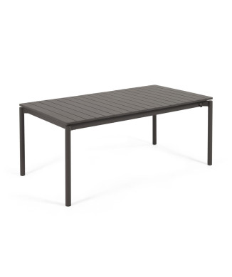 Zaltana extendable outdoor table in aluminum