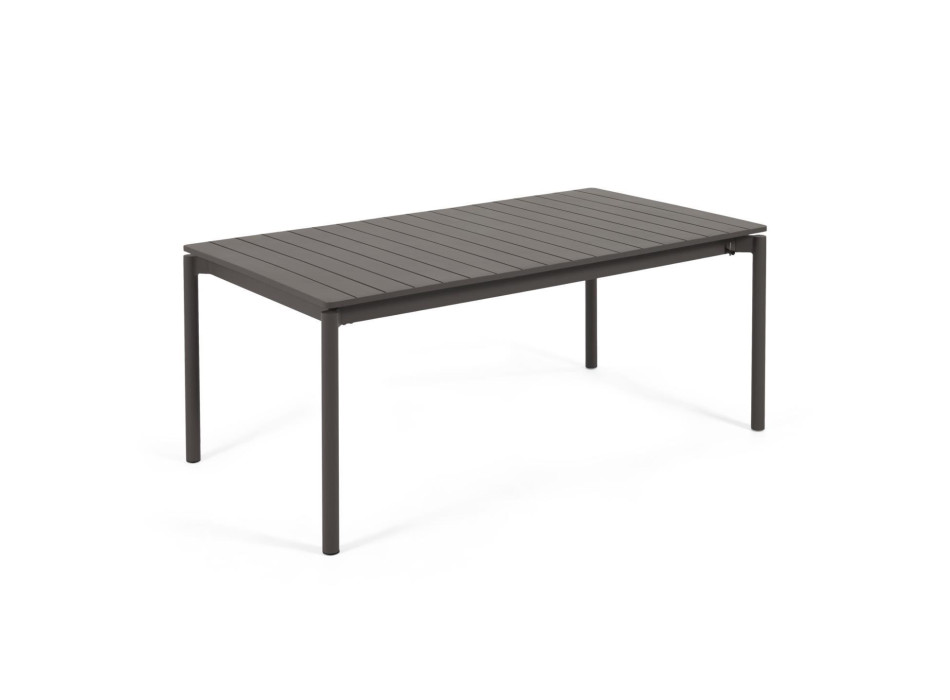 Zaltana extendable outdoor table in aluminum
