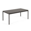 Zaltana extendable outdoor table in aluminum