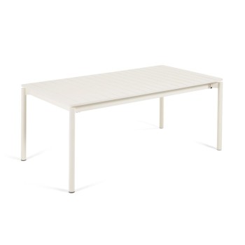 Zaltana extendable outdoor table in aluminum