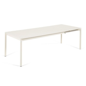 Zaltana extendable outdoor table in aluminum