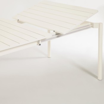 Zaltana extendable outdoor table in aluminum