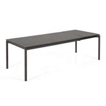 Zaltana extendable outdoor table in aluminum