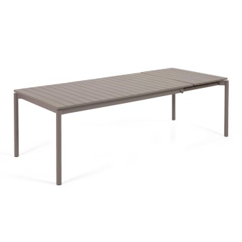 Zaltana extendable outdoor table in aluminum