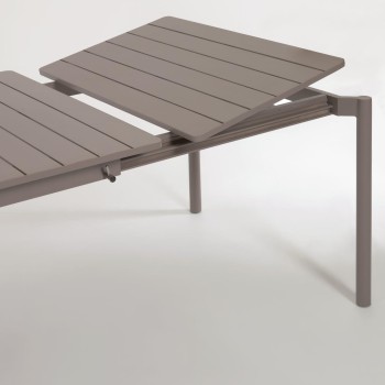 Zaltana extendable outdoor table in aluminum