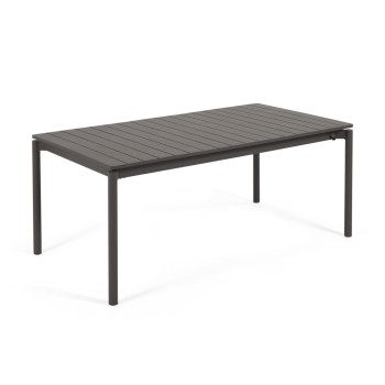 Zaltana extendable outdoor table in aluminum