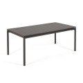 Zaltana extendable outdoor table in aluminum