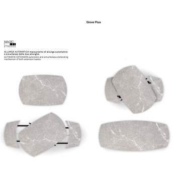 Giove 140 extendable table by CONNUBIA