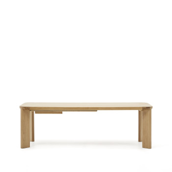 Jondal extendable table in solid wood and oak veneer FSC 100% 240 (32