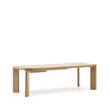 Jondal extendable table in solid wood and oak veneer FSC 100% 240 (32