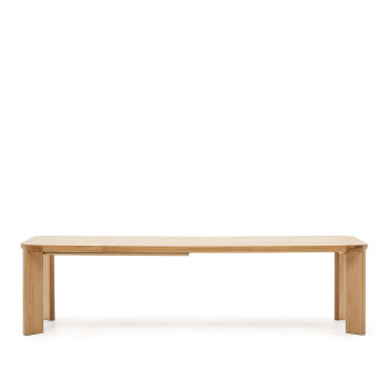 Jondal extendable table in solid wood and oak veneer FSC 100% 240 (32