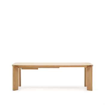 Jondal extendable table in solid wood and oak veneer FSC 100% 240 (32