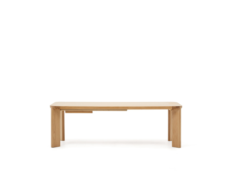 Jondal extendable table in solid wood and oak veneer FSC 100% 240 (32