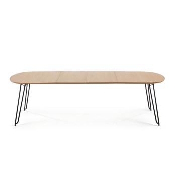 Novac extendable table 140 (220) x 90 cm, natural oak veneer