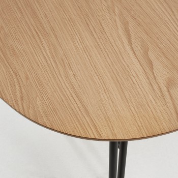 Novac extendable table 140 (220) x 90 cm, natural oak veneer