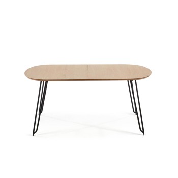 Novac extendable table 170 (320) x 100 cm, natural oak veneer