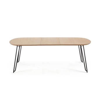 Novac extendable table 170 (320) x 100 cm, natural oak veneer