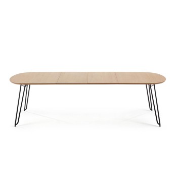 Novac extendable table 170 (320) x 100 cm, natural oak veneer