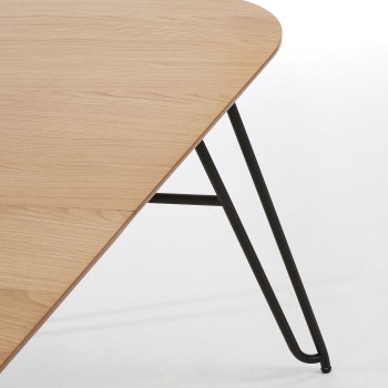 Novac extendable table 170 (320) x 100 cm, natural oak veneer