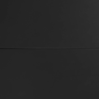 Theone extendable table in glass and steel legs with black finish 160 (210) x 90 cm