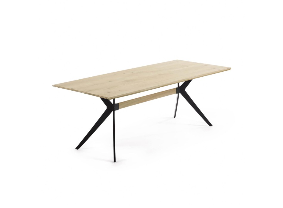 Amethyst oak veneer table