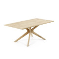 Armande table in oak veneer with a bleached finish, 200 x 100 cm