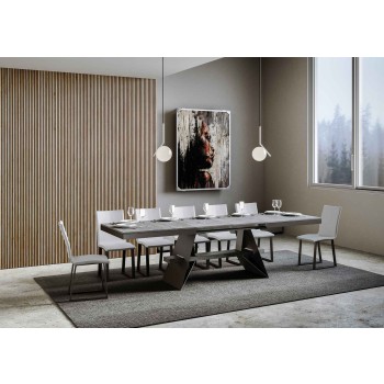 Baita Evolution Table - Extendable Table 90x180/440 cm Baita Evolution White Ash Anthracite Frame