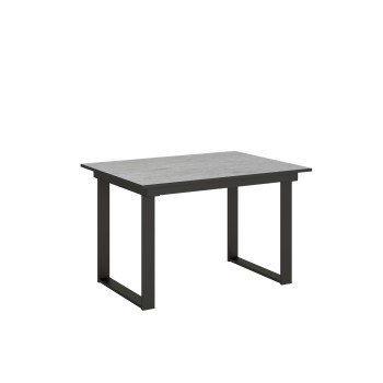 Bandos Table - Extendable Table 90x120/180 cm Bandos White Ash Anthracite Frame