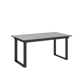 Bandos Table - Extendable Table 90x160/220 cm Bandos White Ash Anthracite Frame
