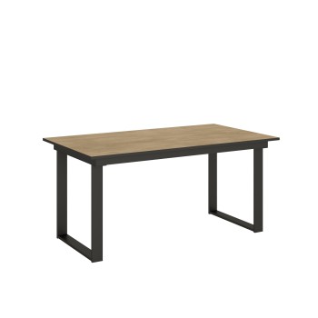 Bandos Table - Extendable Table 90x160/220 cm Bandos White Ash Anthracite Frame