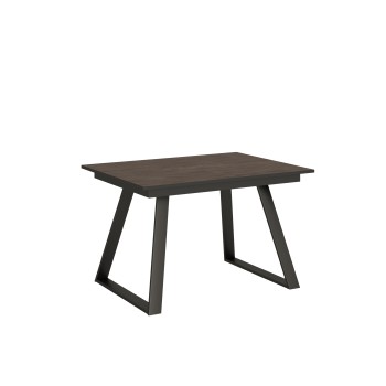 Bernadette Table - Extendable Table 90x120/180 cm Bernadette White Ash Anthracite Frame