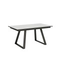 Bernadette extendable table 90x160/220 cm with anthracite frame