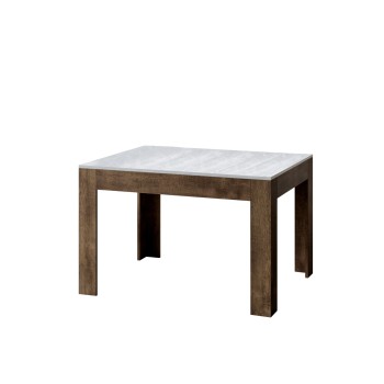 Bibi Table - Extendable table 90x120/180 cm Bibi Mix with Spatula White top and Spatula Anthracite base