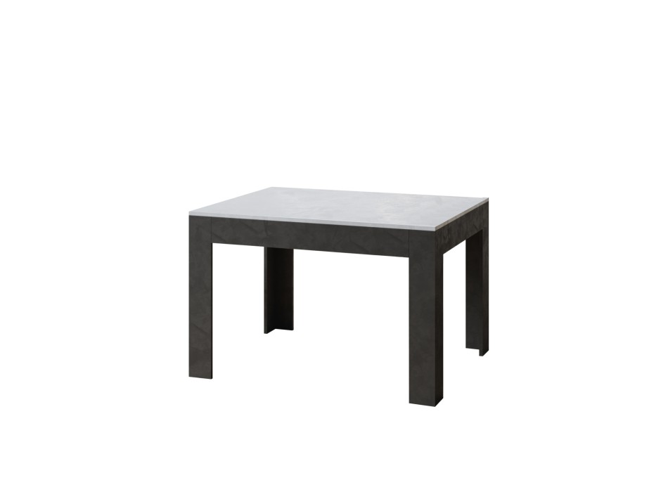 Bibi Table - Extendable table 90x120/180 cm Bibi Mix with Spatula White top and Spatula Anthracite base