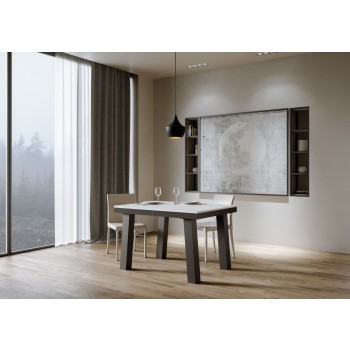 Bridge Evolution Table - Extendable table 90x120/224 cm Bridge Evolution White Ash with Anthracite frame