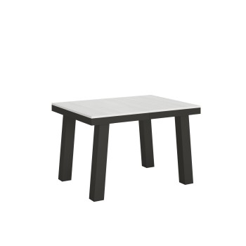 Bridge Evolution Table - Extendable table 90x120/224 cm Bridge Evolution White Ash with Anthracite frame
