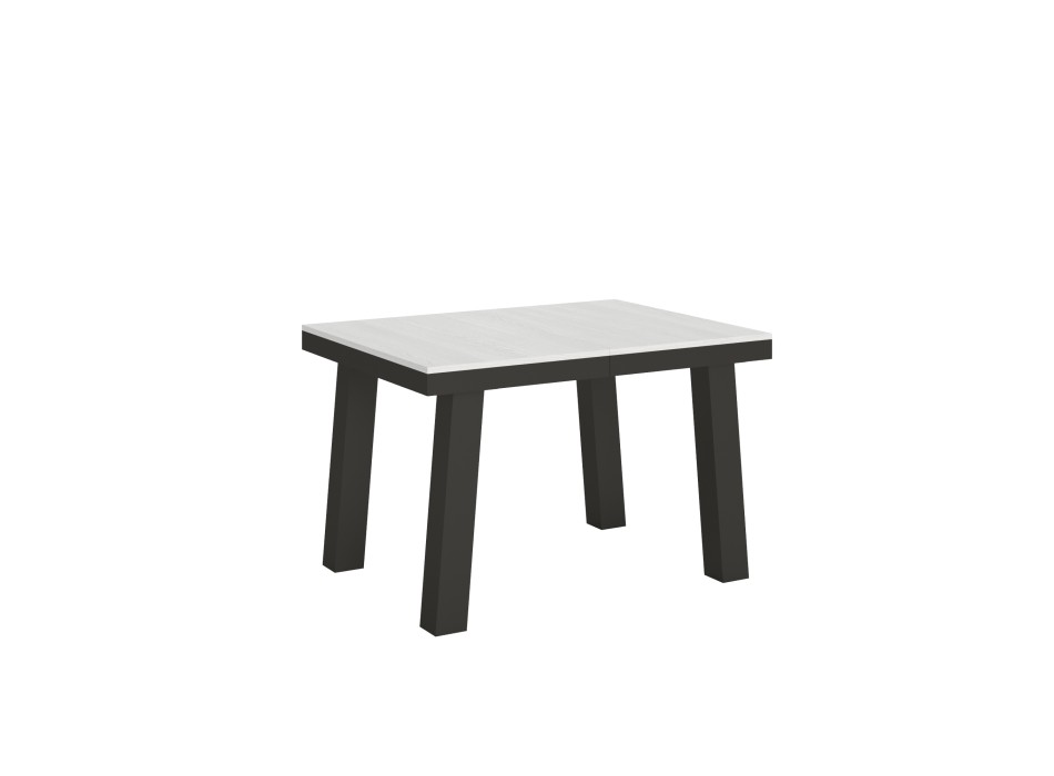 Bridge Evolution Table - Extendable table 90x120/224 cm Bridge Evolution White Ash with Anthracite frame