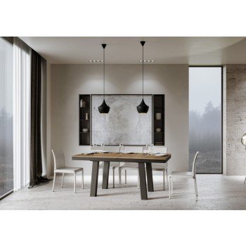 Bridge Evolution Table - Extendable Table 90x160/264 cm Bridge Evolution White Ash Anthracite Frame