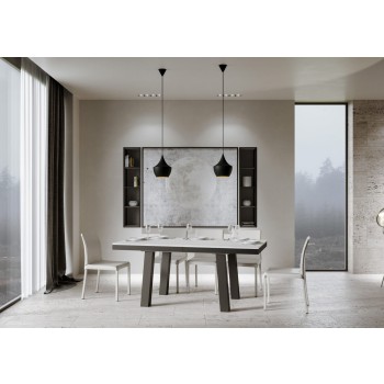 Bridge Evolution Table - Extendable Table 90x180/284 cm Bridge Evolution White Ash Anthracite Frame