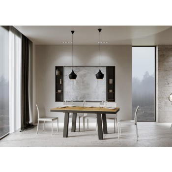 Bridge Evolution Table - Extendable Table 90x180/284 cm Bridge Evolution White Ash Anthracite Frame