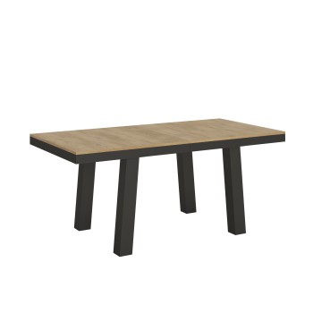 Bridge Evolution Table - Extendable Table 90x180/440 cm Bridge Evolution White Ash Anthracite Frame