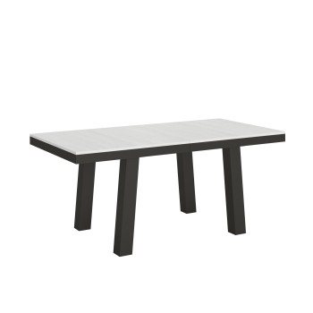 Bridge Evolution Table - Extendable Table 90x180/440 cm Bridge Evolution White Ash Anthracite Frame