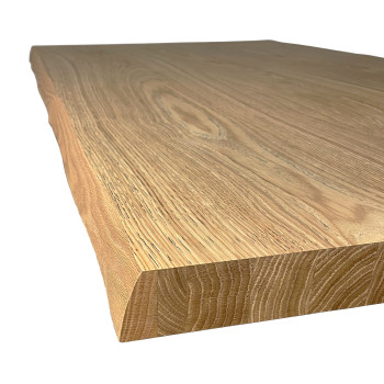 Bridge Table = Svalen Barked Solid Wood - Extendable Table 90x180/280 cm Svalen Barked Oak Anthracite Legs