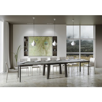 Bridge Table - Extendable table 90x130/390 cm Bridge White Ash Anthracite frame