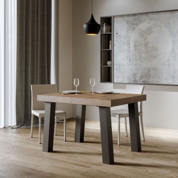 Bridge Table - Extendable table 90x140/244 cm Bridge White Ash Anthracite frame